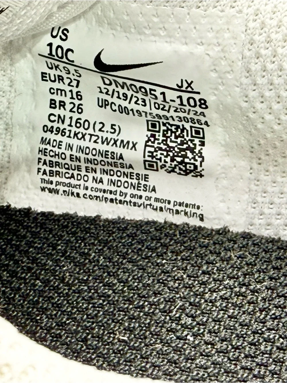 Nike Cortez Easyon PS White Kids Preschool Casual Shoes DM0951-108 size 10C